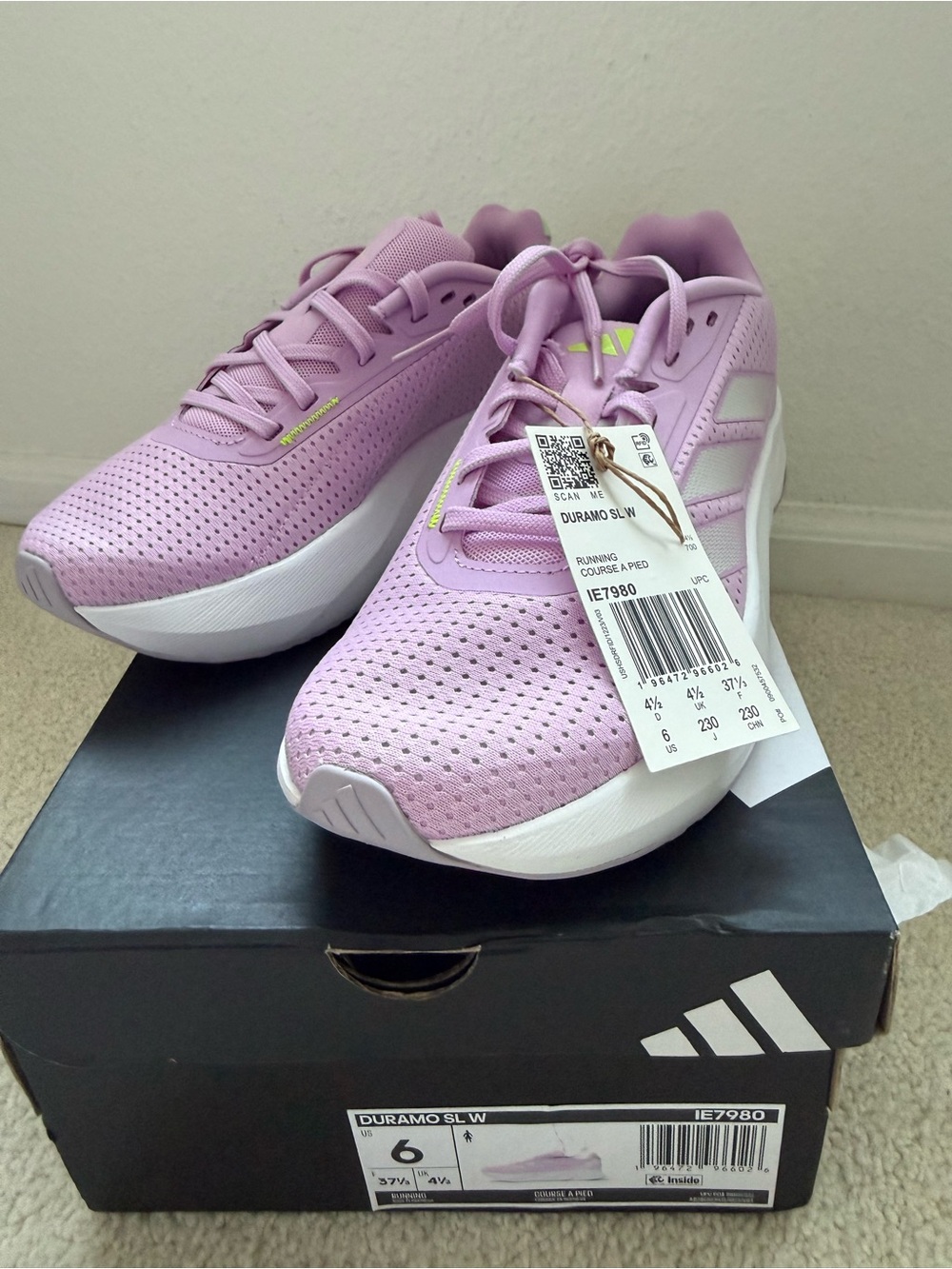 adidas Duramo SL W Pink Lavender Running Sneakers